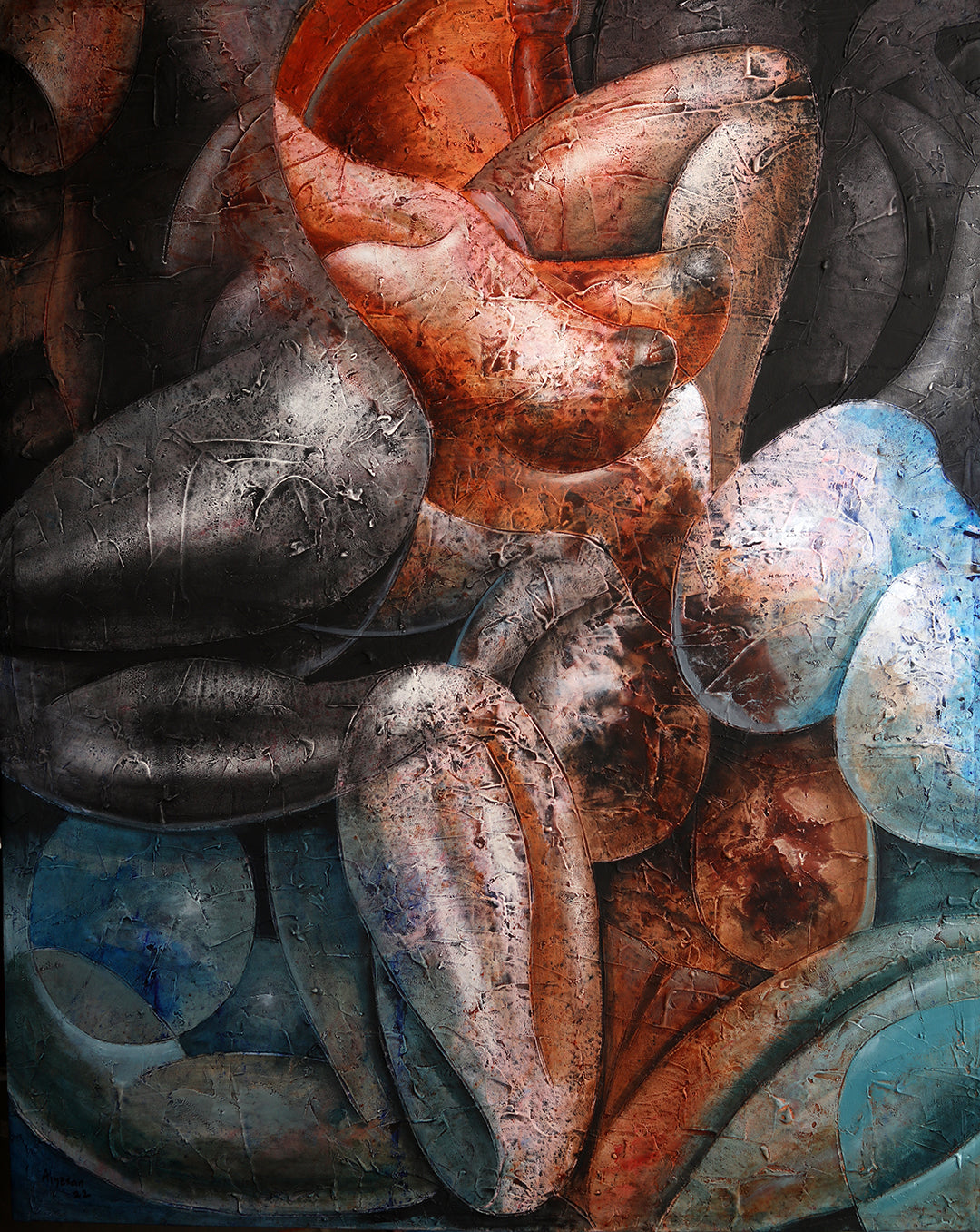 Cassanova 2 5 x 4 ft Acrylic and Cretextura on canvas 2022