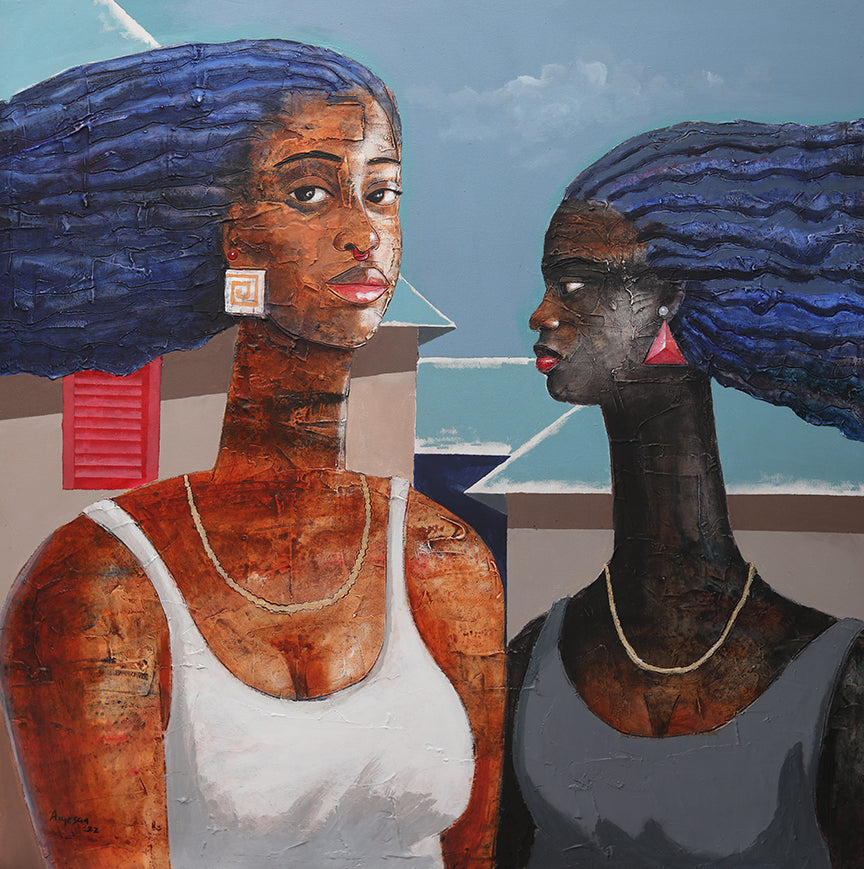Free Spirit 2 (Consensus) 4 x 4 ft Acrylic and Cretextura on canvas 2022